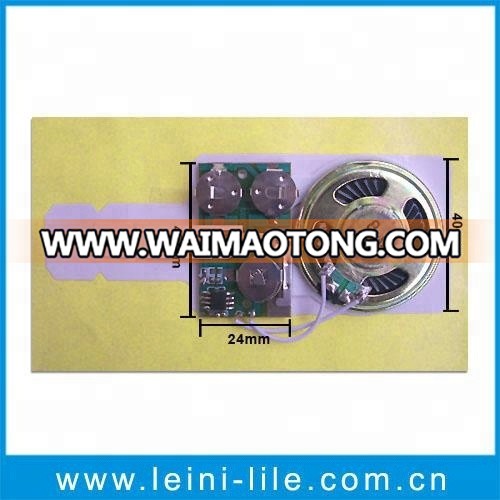 Greeting card sound module/Recordable sound chip